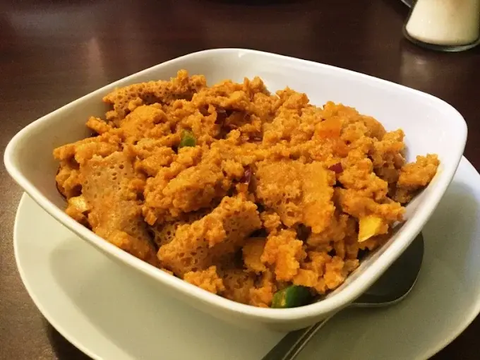 Vegan vegetarian Ethiopian dishes at Gohe Ethiopian Restaurant Winnipeg